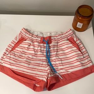 Lululemon red/white stripe Play All Day Shorts - 6